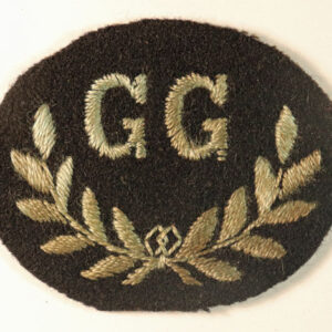 R.A.F. GROUND GUNNER WW2 Embroidered Arm Badge - (AMO A466 1942) - VARIANT ---  Lot No. 6201