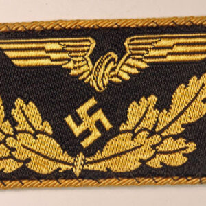 REICHSBAHN OFFICIAL'S WW2 German Embroidered Collar Tab --- Lot No. 6206