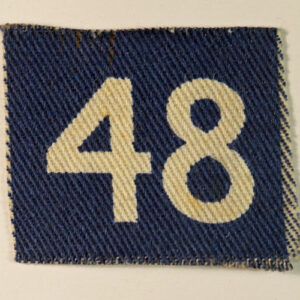 ROYAL ENGINEERS Field Park Company, Infantry Division WW2 Printed Formation Sign Badge - CALICO PRINTERS ---  Lot No. 6150
