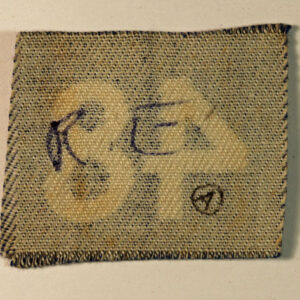 ROYAL ENGINEERS Field Park Company, Infantry Division WW2 Printed Formation Sign Badge – CALICO PRINTERS —  Lot No. 6150 - Image 3