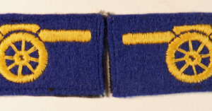 SHOEBURYNESS GARRISON Facing Pair Of Embroidered Formation Sign Badges ---  Lot No. 6154