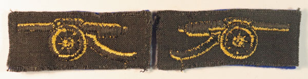 SHOEBURYNESS GARRISON Facing Pair Of Embroidered Formation Sign Badges — Lot No. 6154 - Image 3