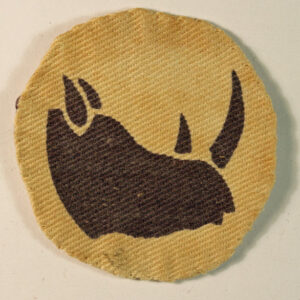 11th East African Division WW2 Embroidered Formation Sign Badge - 1st Pattern - CALICO PRINTERS ---  Lot No. 6322