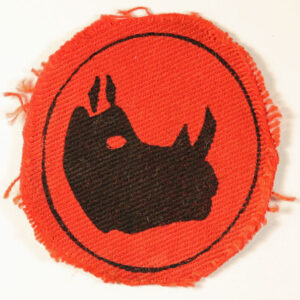 11th East African Division WW2 Printed Formation Sign Badge 2nd Pattern - CALICO PRINTERS  ---  Lot No. 6323