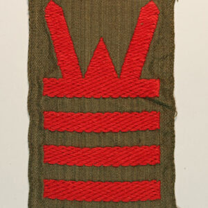 53rd WELCH DIVISION / 160th BRIGADE 3 Infantry Arm Of Service Strips WW2 Embroidered Formation Sign Badge – CALICO PRINTERS  —  Lot No. 6028 - Image 2