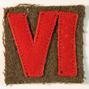 6th Bttn. COLDSTREAM GUARDS WW2 Felt Formation Sign Badge - SCARCE ---  Lot No. 6317