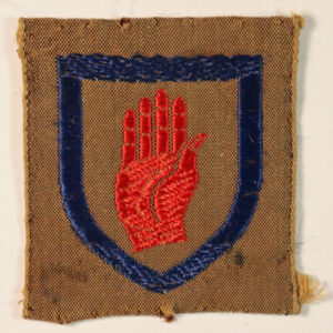8th (BELFAST) Heavy Anti-Aircraft Regiment WW2 Woven Formation Sign Badge - BROUGH, NICHOLSON & HALL --- Lot No. 6267