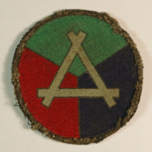 AIRFIELD CONSTRUCTION GROUPS - Royal Engineers WW2 Printed Formation Badge - CALICO PRINTERS ---  Lot No. 6233