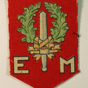 DUTCH EXPEDITIONARY FORCE WW2 British Made Printed Cloth Formation Sign Badge - CALICO PRINTERS -- Lot No. 6290