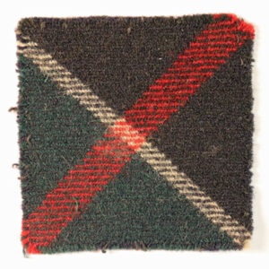 K.O.S.B. - KING'S OWN SCOTTISH BOIRDERERS WW2 Tartan Formation Sign Badge ---  Lot No. 6345