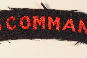 No.6 COMMANDO WW2 Embroidered Shoulder Title Badge ---  Lot No. 6249