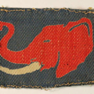 PAIFORCE - British Troops Persia & Iraq WW2 Printed Formation Sign Badge - CALICO PRINTERS ---  Lot No. 6299