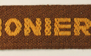 PIONIERS WW2 Dutch Free Forces Brabant Weave Cloth Shoulder Title Badge - SCARCE ---  Lot No. 6253