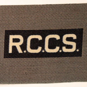 3rd Canadian Infantry Division / R.C.C.S. WW2 Printed Formation Sign Badge - CALICO PRINTERS  ---  Lot No. 6214