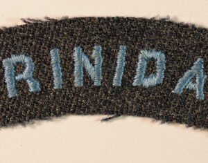 TRINIDAD - R.A.F. WW2 Embroidered Nationality Shoulder Title Badge  ---  Lot No. 6260