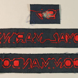 45/ROYAL MARINES/COMMANDO WW2 Cash’s Name Tape Shoulder Title Badge —  Lot No. 6068A/SF13A - Image 3