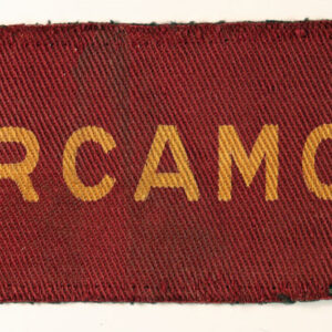 R.C.A.M.C./5th Canadian Armoured Division WW2 Printed Formation Sign Badge - CALICO PRINTERS  ---  Lot No. 6353