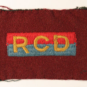 R C D/5th Canadian Armoured Division WW2 Felt Formation Sign Badge ---  Lot No. 6354