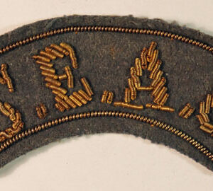 S.E.A.C. - R.A.F. Officer WW2 Bullion Embroidered Shoulder Title Badge ---  Lot No. 6358