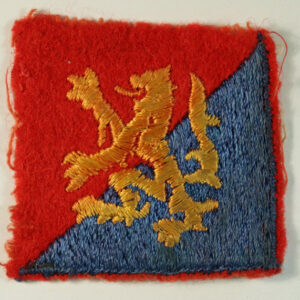 105th COAST ARTILLERY BRIGADE Embroidered Cloth Formation Sign Badge ---  Lot No. 6434