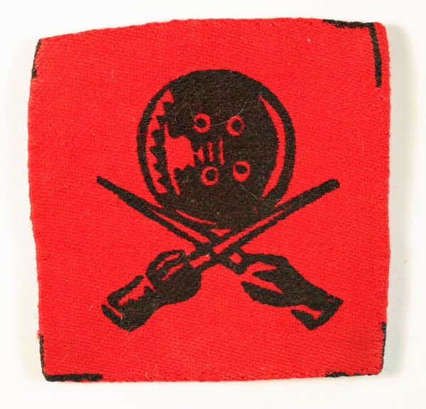 110th (POONA) L of C Area WW2 Printed Formation Sign Badge — Lot No. 6435