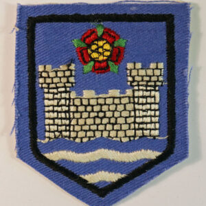 115th (HAMPSHIRE FORTRESS) CORPS, ENGINEER REGIMENT, R.E. Embroidered Cloth Formation Badge ---  Lot No. 6379