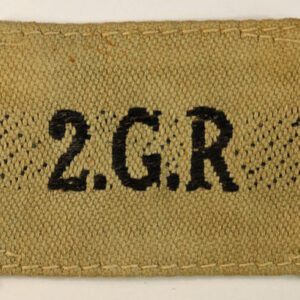 2.G.R. - 2nd (KEO) GURKHA RIFLES WW2 Slip-On Shoulder Title Badge --- Lot No. 6363