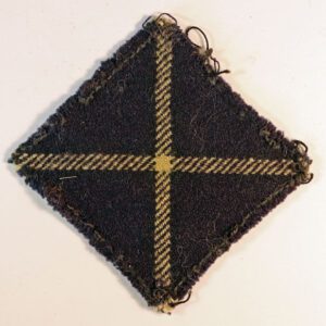 2nd, 7th & 9th Bttns. CAMERONIANS, SCOTTISH RIFLES WW2 Tartan Regimental Flash Badge ---  Lot No. 6113
