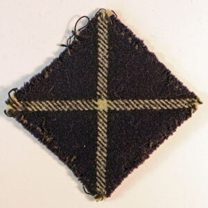 2nd, 7th & 9th Bttns. CAMERONIANS, SCOTTISH RIFLES WW2 Tartan Regimental Flash Badge —  Lot No. 6113 - Image 3