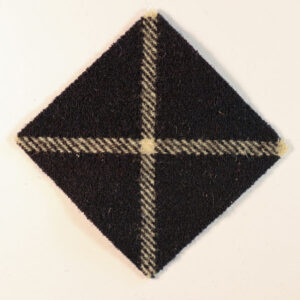 2nd, 7th & 9th Bttns. CAMERONIANS, SCOTTISH RIFLES WW2 Tartan Regimental Flash Badge —  Lot No. 6362 - Image 3