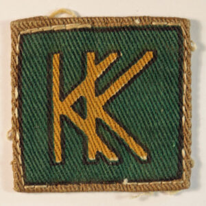 49th INDEPENDENT INFANTRY BRIGADE Printed Formation Sign Badge - CALICO PRINTERS ---  Lot No. 6376