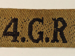 4.G.R. - 4th (PWO) GURKHA RIFLES WW2 Shoulder Title Badge --- Lot No. 6366