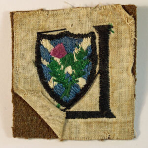 52ND (LOWLAND) DIVISION Inter-War Embroidered Formation Sign Badge —  Lot No. 6377 - Image 3