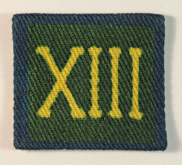 5th, 7th & 10th Battalions, SOMERSET LIGHT INFANTRY WW2 Printed Formation Sign Badge — CALICO PRINTERS — Lot No. 6417