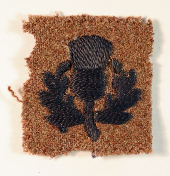 97th (LONDON SCOTTISH) HEAVY ANTI-AIRCRAFT REGIMENT R.A. WW2 Formation Sign Badge — Lot No. 6432