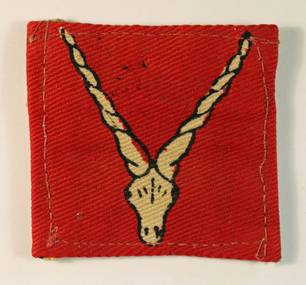 BALUCHISTAN DISTRICT WW2 Indian Printed Formation Sign Badge — Lot No. 6436