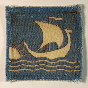 BRITISH TROOPS IN NORWAY WW2 Printed Formation Sign Badge - CALICO PRINTERS ---  Lot No. 6385