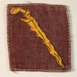 COMMONWEALTH LAND FORCES MALAYA - Printed Cloth Formation Sign Badge - CALICO PRINTERS ---  Lot No. 6442