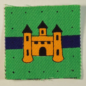 EDINBURGH GARRISON Printed Cloth Formation Sign Badge - CALICO PRINTERS ---  Lot No. 6444