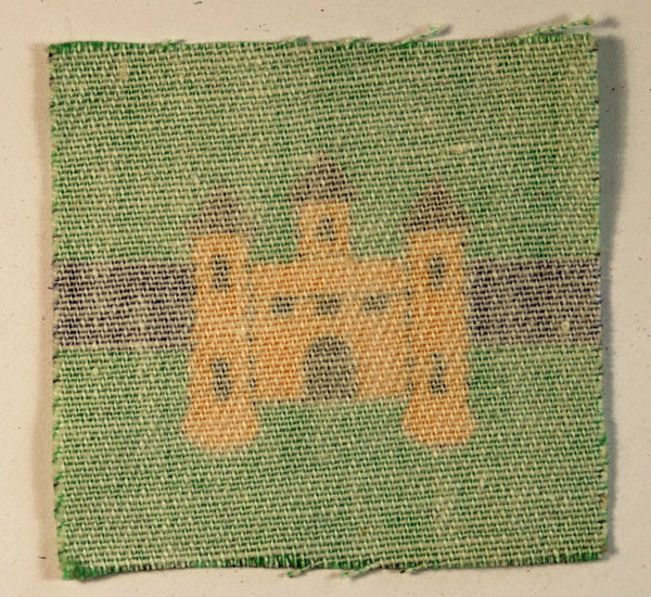 EDINBURGH GARRISON Printed Cloth Formation Sign Badge – CALICO PRINTERS — Lot No. 6444 - Image 3