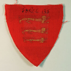 FORCE 135 – Channel Islands Liberation Force WW2 Printed Formation Sign Badge – CALICO PRINTERS  —  Lot No. 6393 - Image 3