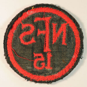 NFS/15 – Taplow, Buckinghamshire WW2 Embroidered Overall Breast Pocket Badge—  Lot No. 6396 - Image 3