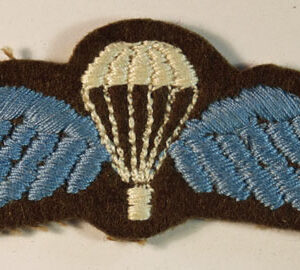 PARACHUTE & WINGS WW2 Arm Badge - EARLY PATTERN --- Lot No. 6400