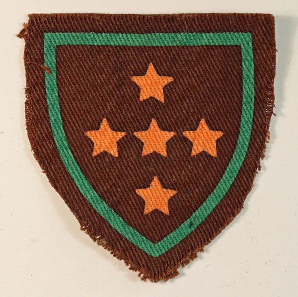 SOUTHERN COMMAND (A.T.S.) WW2 Printed Formation Sign Badge – CALICO PRINTERS — Lot No. 6458