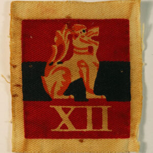 12th ARMY WW2 Indian Printed Cloth Formation Sign Badge