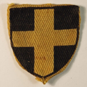 38th WELCH DIVISION WW2 Printed Cloth Formation Sign Badge - CALICO PRINTERS