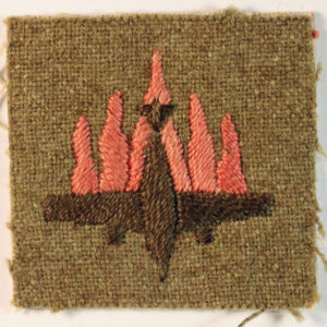 5th ANTI-AIRCRAFT Division WW2 Embroidered Felt Formation Sign Badge
