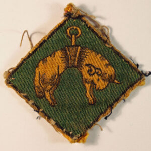EAST & WEST RIDING DISTRICT WW2 Printed Formation Sign Badge - CALICO PRINTERS