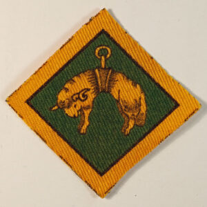 EAST & WEST RIDING DISTRICT WW2 Printed Formation Sign Badge - CALICO PRINTERS