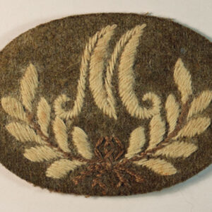 'M' in WREATH - Mortarman - Infantry Only WW2 Embroidered Felt Arm Badge